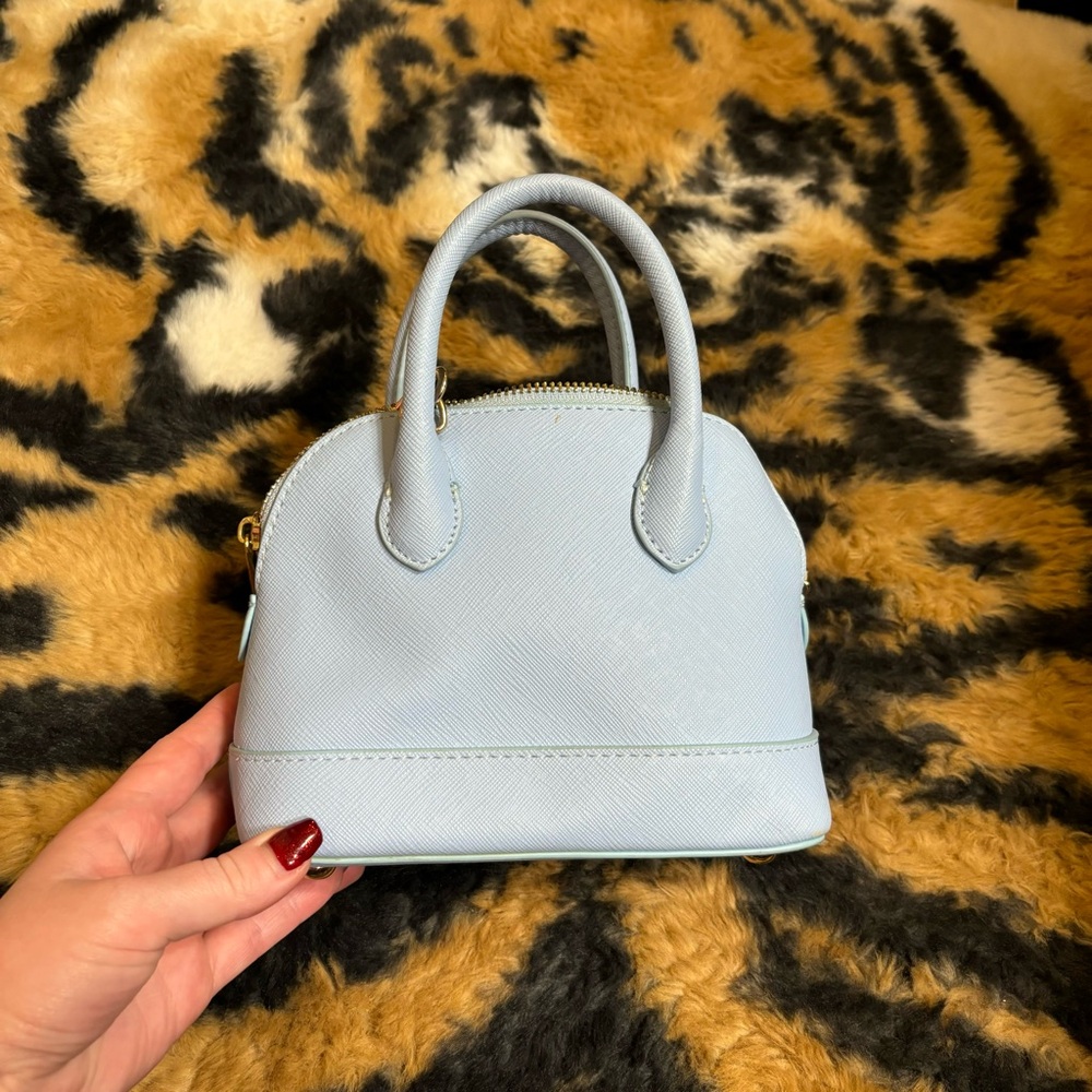 Light blue mini purse